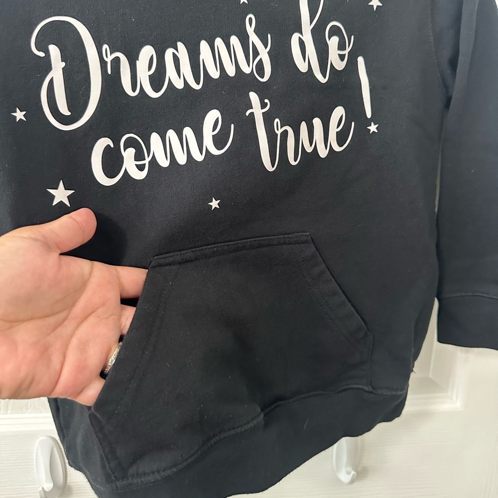 Dreams do come True black hoodie | kids sweatshirt | Size: 6 | sweater - Picture 4 of 7